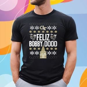 Georgia Tech Feliz Bobby Dodd Ugly Christmas Shirt